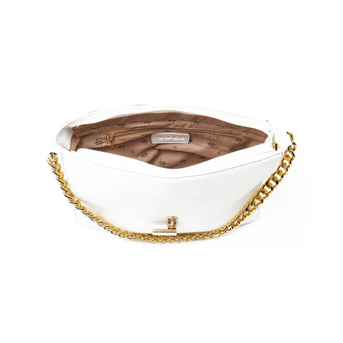 Verde Γυναικεία Τσάντα Χιαστί 16-7346 Λευκό